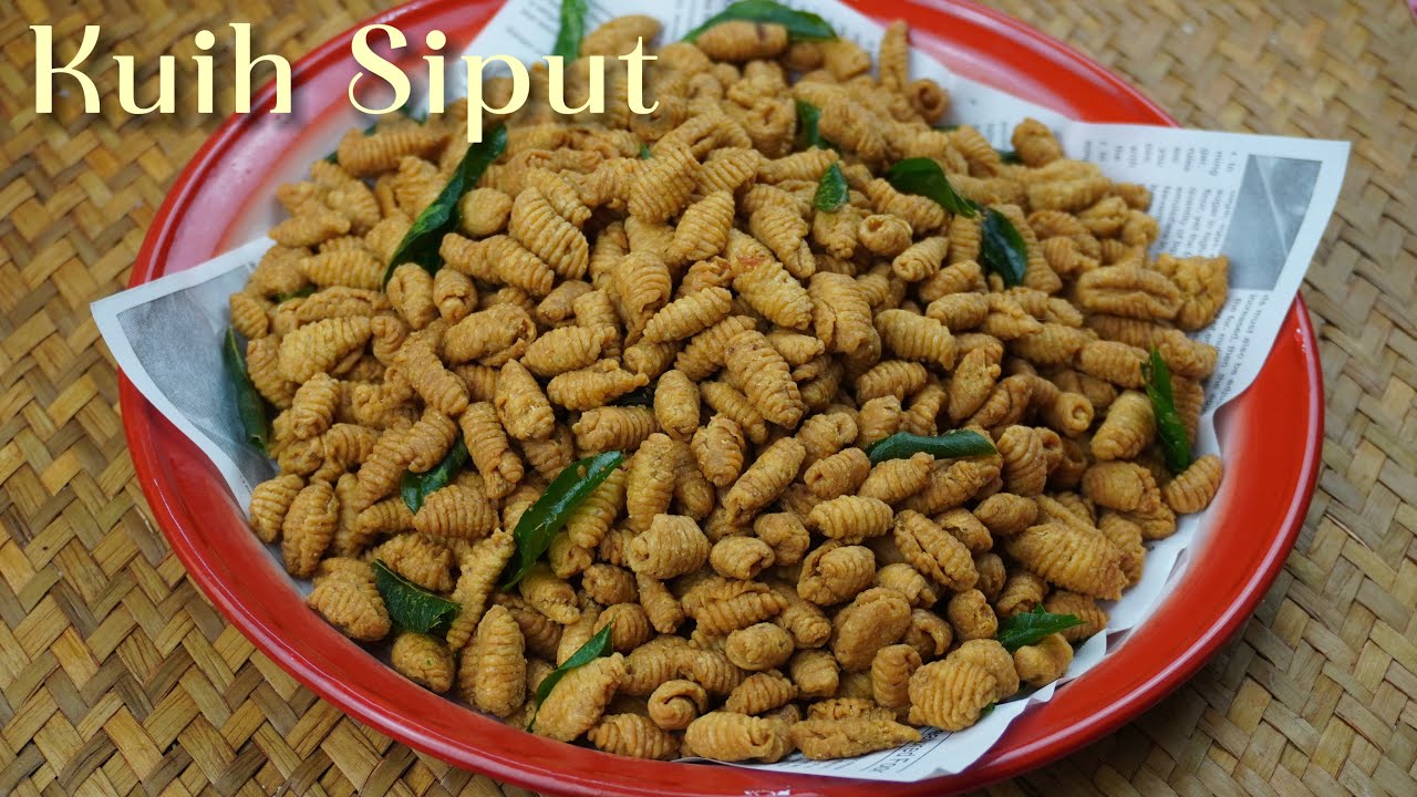 Kuih Siput Rangup dan Gebu, tak keras | Savoury Crispy Shell Snacks