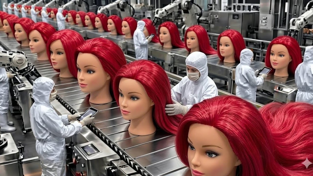 Inside the World’s Largest Human Hair Wig Factory: Full Production Process 🏭💇‍♀️