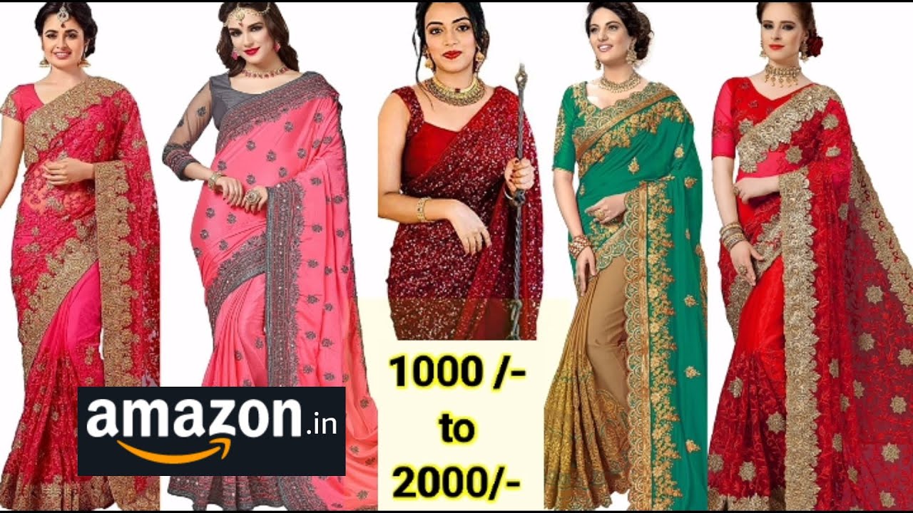 Under 1000-2000/-🌟🌟🌟Amazing party wear saree collection.🌟🌟.पार्टी वियर साड़ी, साड़ी संग्रह