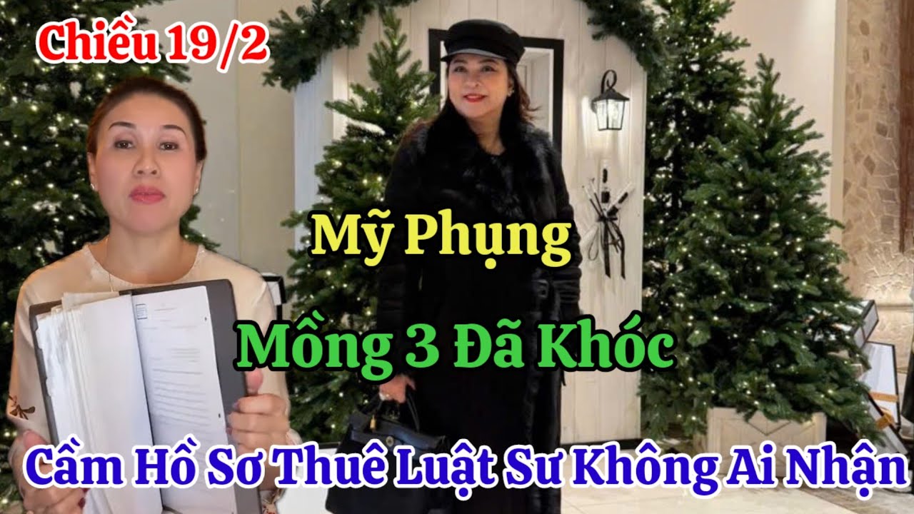 Chiều 19/2 Nóng Mỹ Phụng Khóc Lóc Ê Chề Thuê Luật Sư Không Ai Nhận Vì Biết Trước Sẽ Thua
