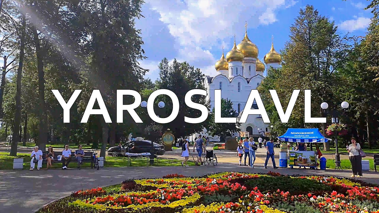 Yaroslavl, Russia walking tour 4K 60FPS | August 2023