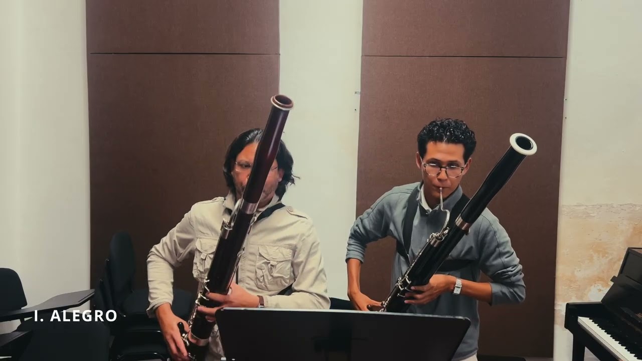 Joseph Bodin de Boismortier, Sonata para dos fagotes I. Alegro, II. Vivace