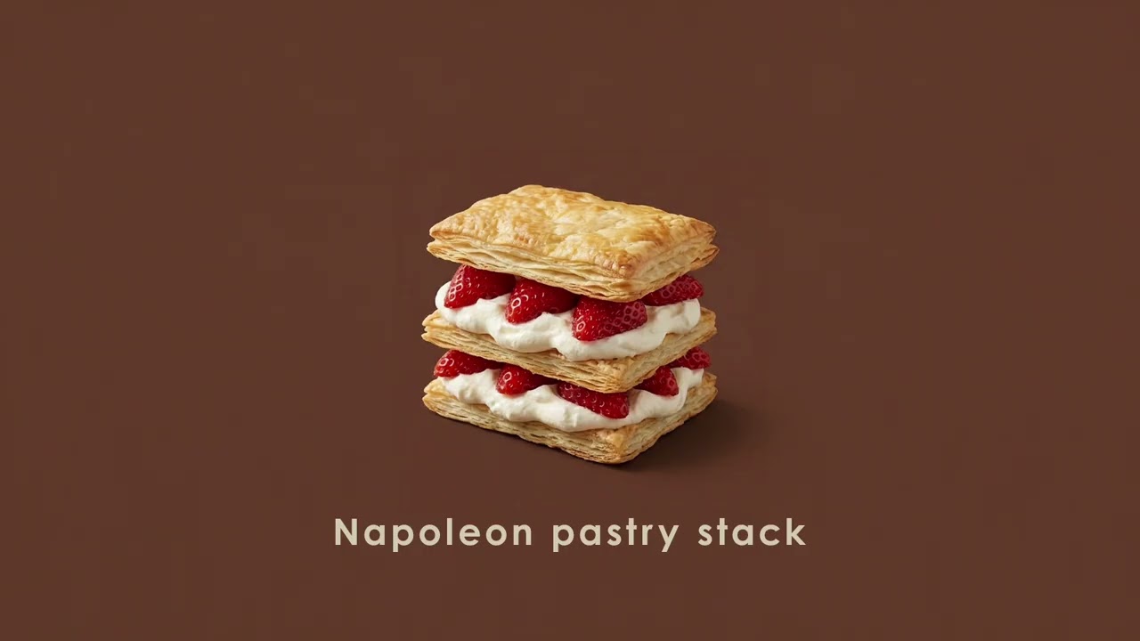 Napoleon pastry stack