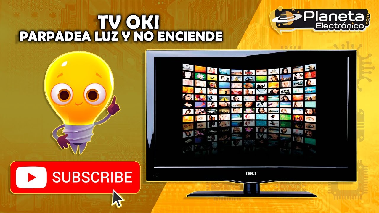 Televisor OKI parpadea luz de power y no enciende