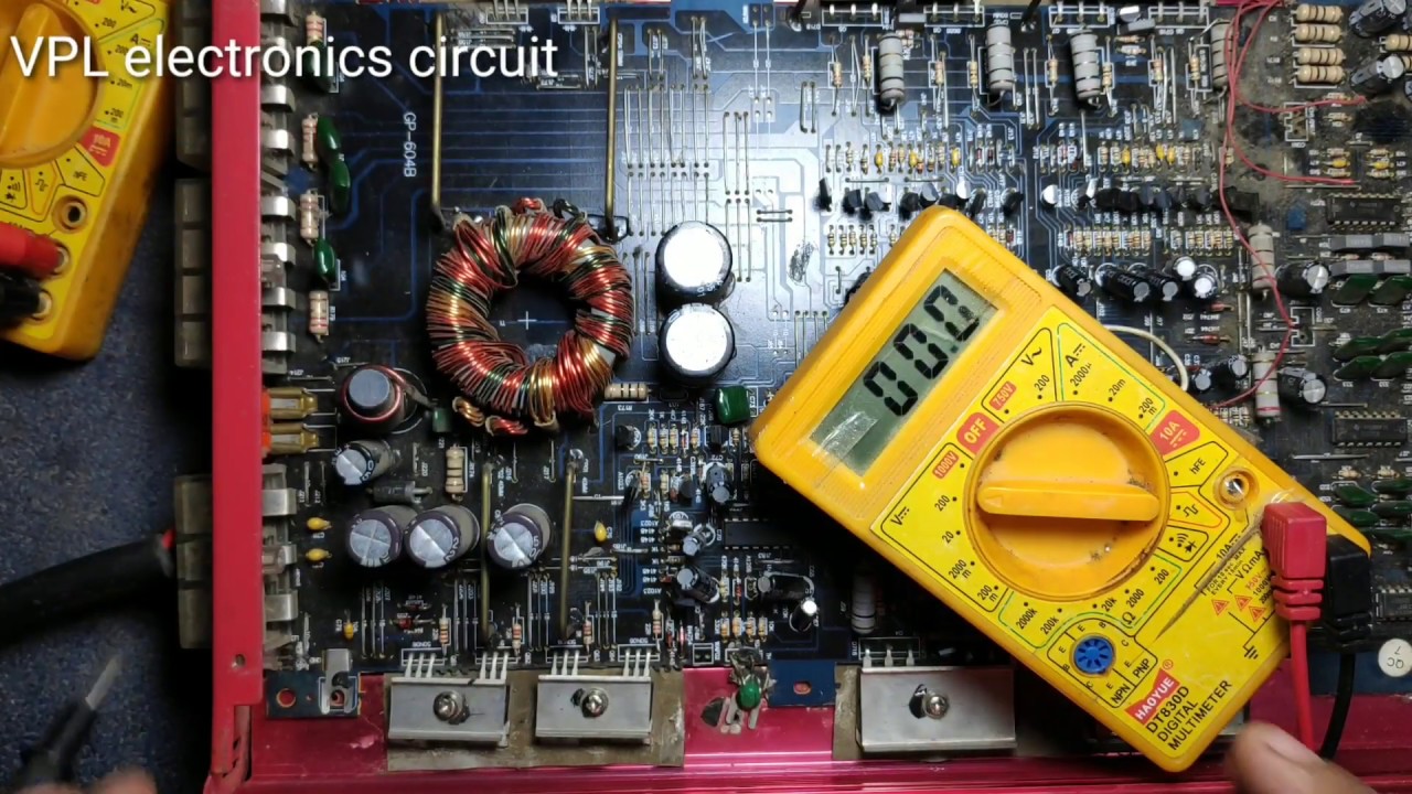 how to repair car amplifier in hindi dry fault