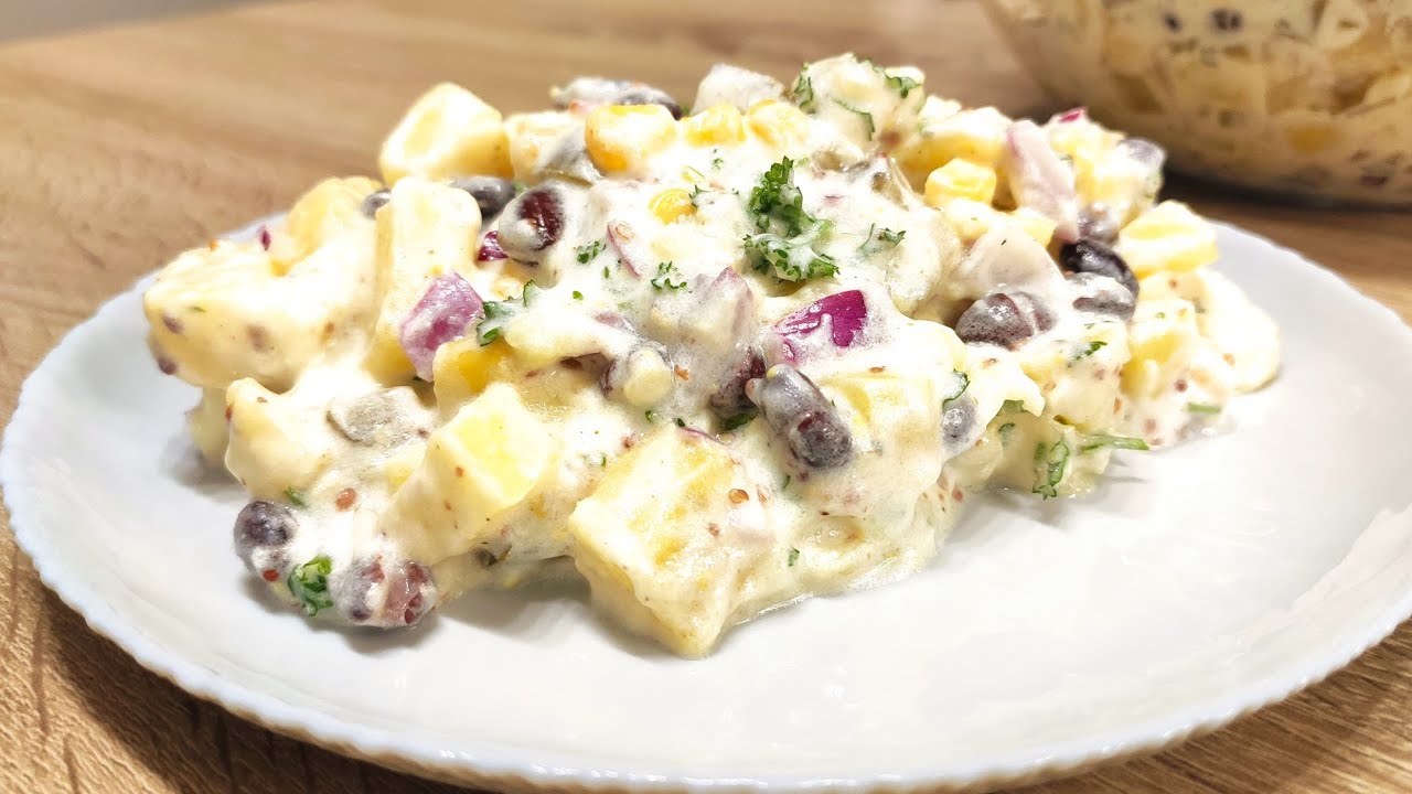 Супер вкусна зимна, празнична салата.