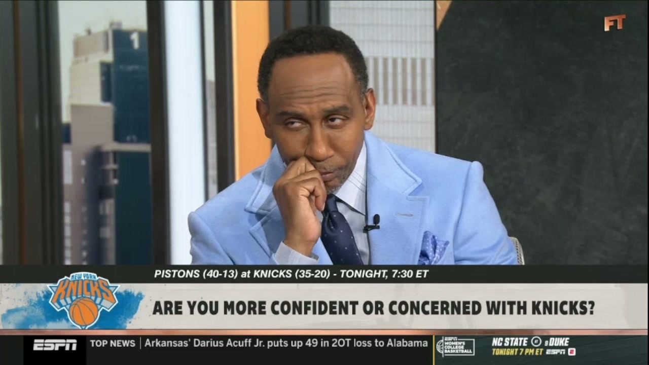 Stephen A. Smith takes stock of the Knicks ahead of their second-half opener vs Pistons | FIRST TAKE