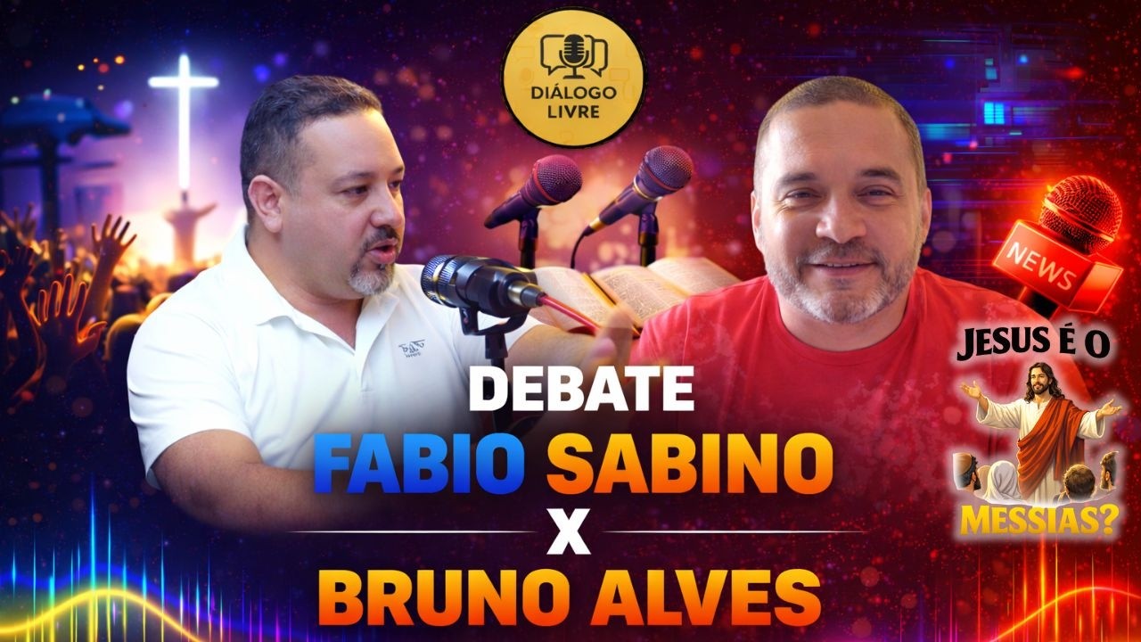 🔥 JESUS É O MESSIAS? Debate AO VIVO  FABIO SABINO VS BRUNO ALVES | Confronto Bíblico 🔥