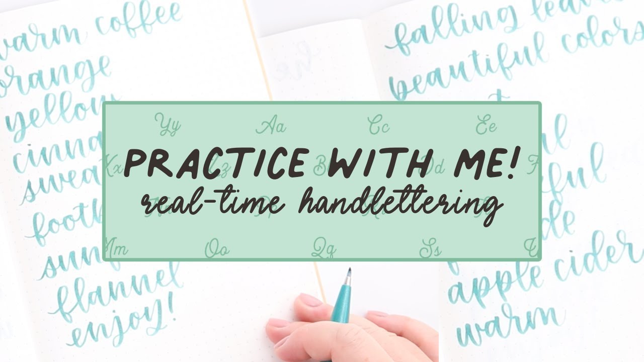 Handlettering Practice for Beginners with Pentel Touch Brush Pens | How to Hand Letter