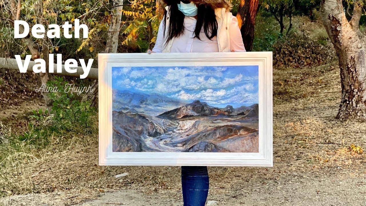 relax acrylic painting | DEALTH VALLEY NATIONAL PARK  ARTIST DRIVE | art therapy