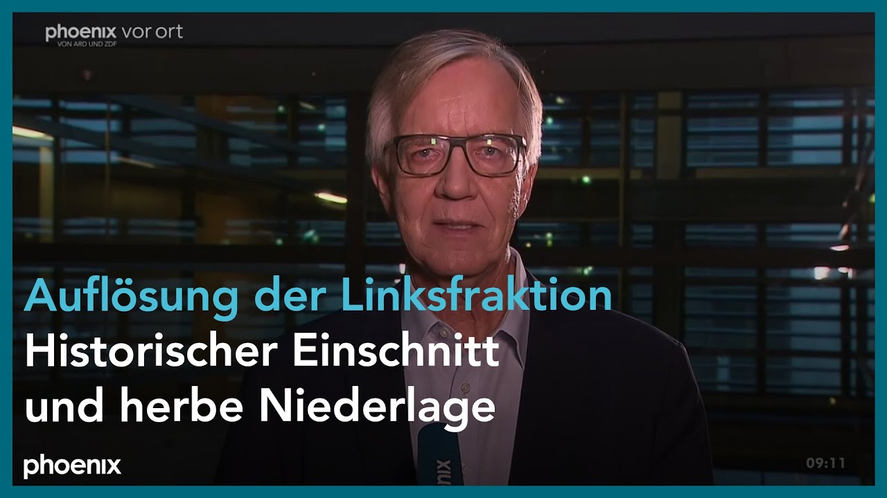 phoenix tagesgespräch mit Dietmar Bartsch zur Auflösung der Linksfraktion am 06.12.23