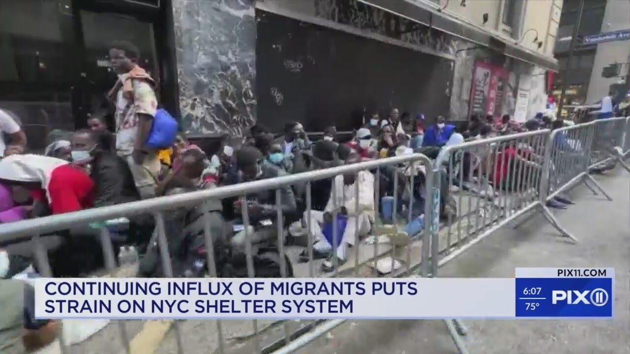 Some migrants living on NYC streets due to shelter overcrowding
