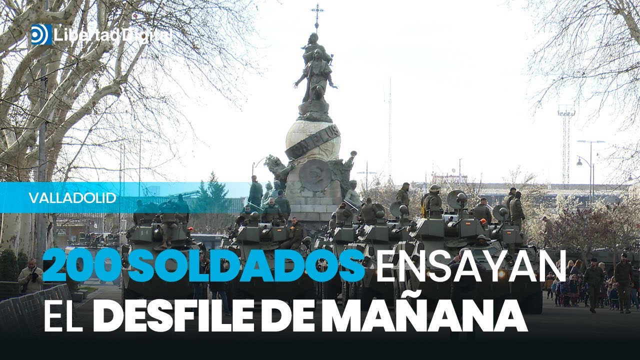 200 soldados de Farnesio ensayan el desfile de mañana en Valladolid