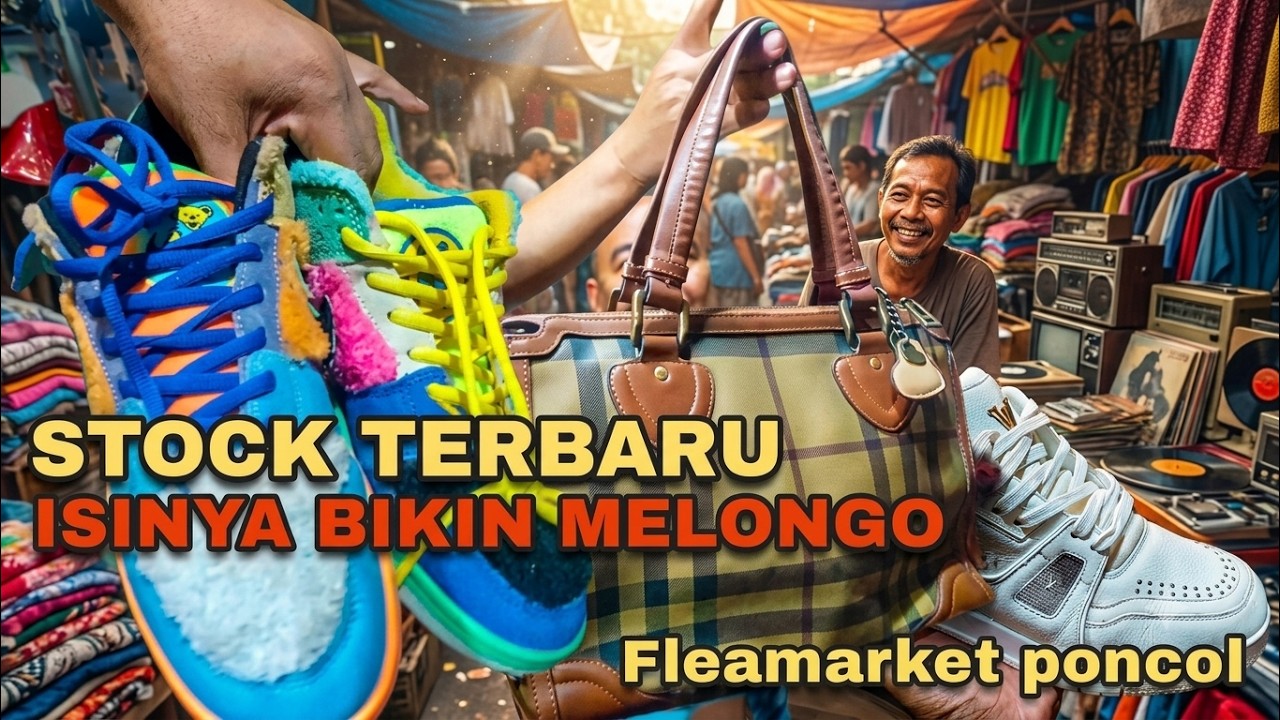 GILA..BONGKARAN BARU isinya Nike SB Grateful Dead & Louis Vuitton tas Sultan di pasar poncol 