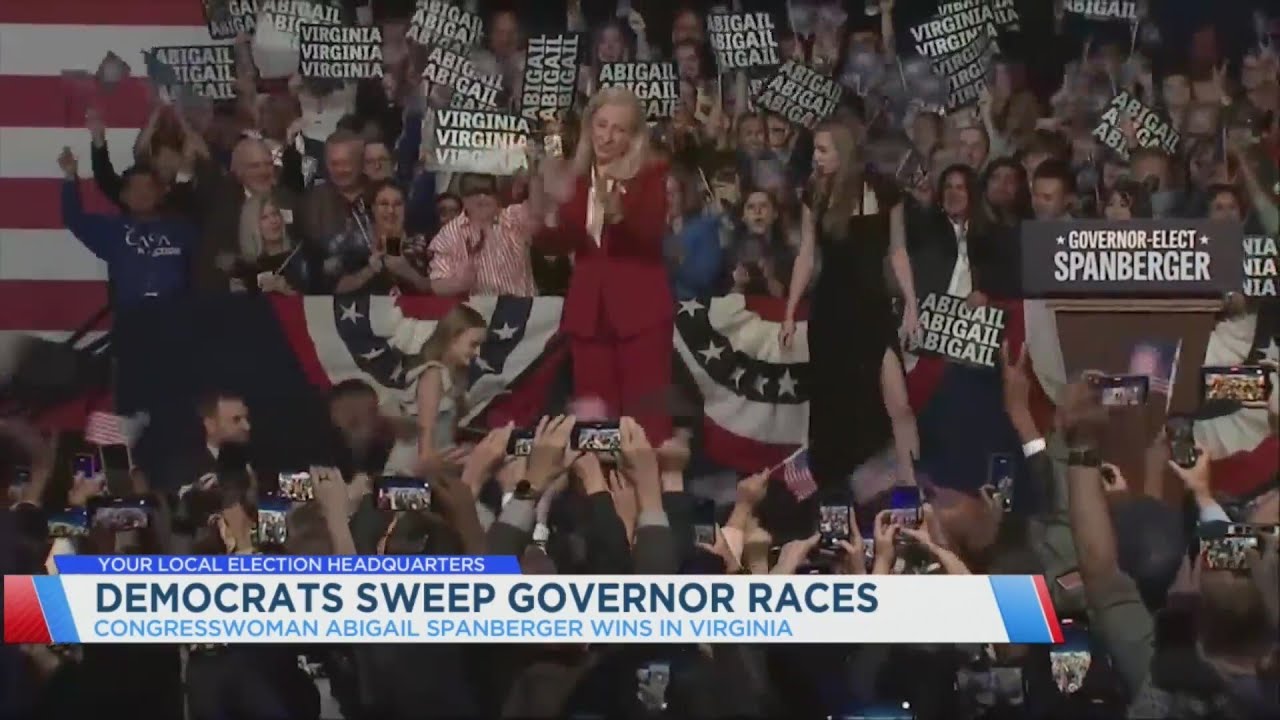Democrats win several governor races