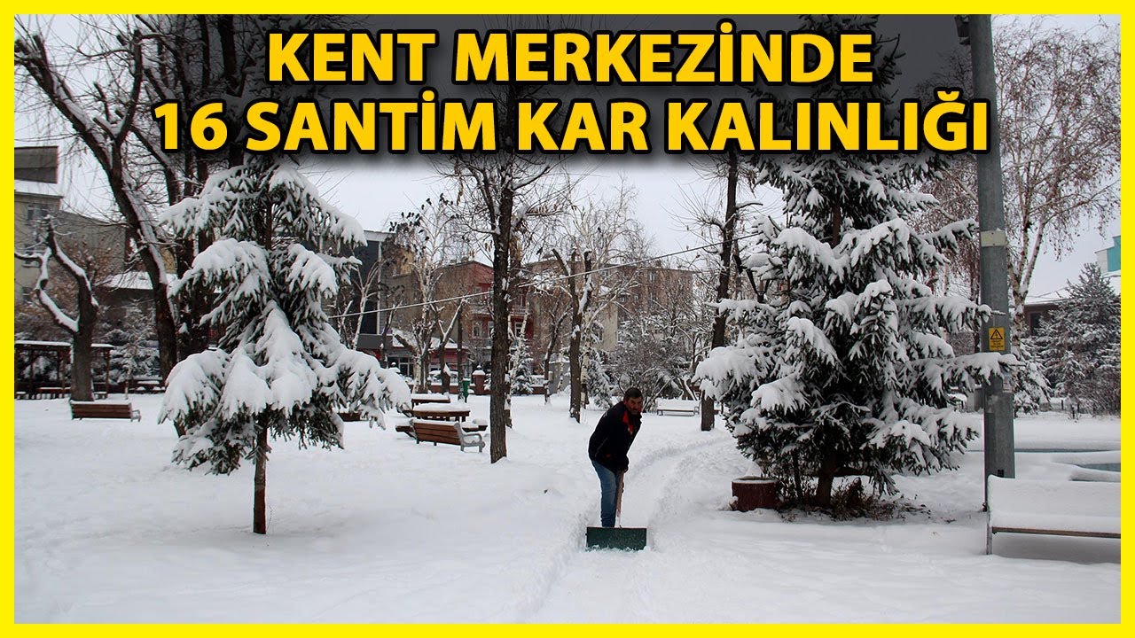 Ardahan'da Kar Kalınlığı, 16 Santime Ulaştı