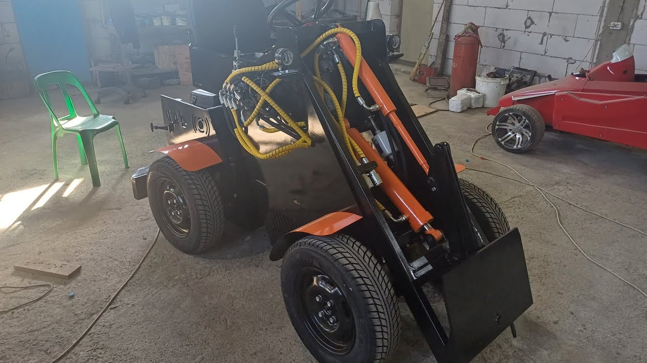 Самодельный мини погрузчик БУРЛАК М3.  Финальная сборка. #минипогрузчики #своимируками #бурлак