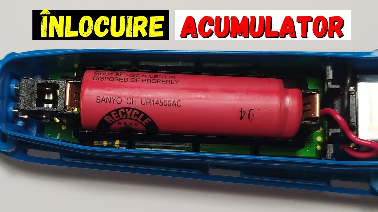 Cum schimbam bateria unui aparat de tuns de la Braun model 5544
