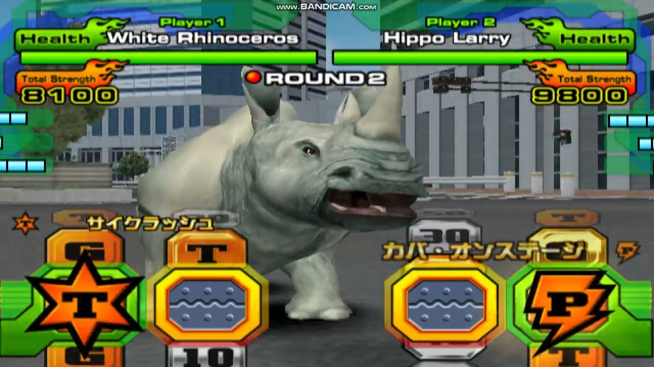 Animal Kaiser (PC) - White Rhino vs Hippo Larry