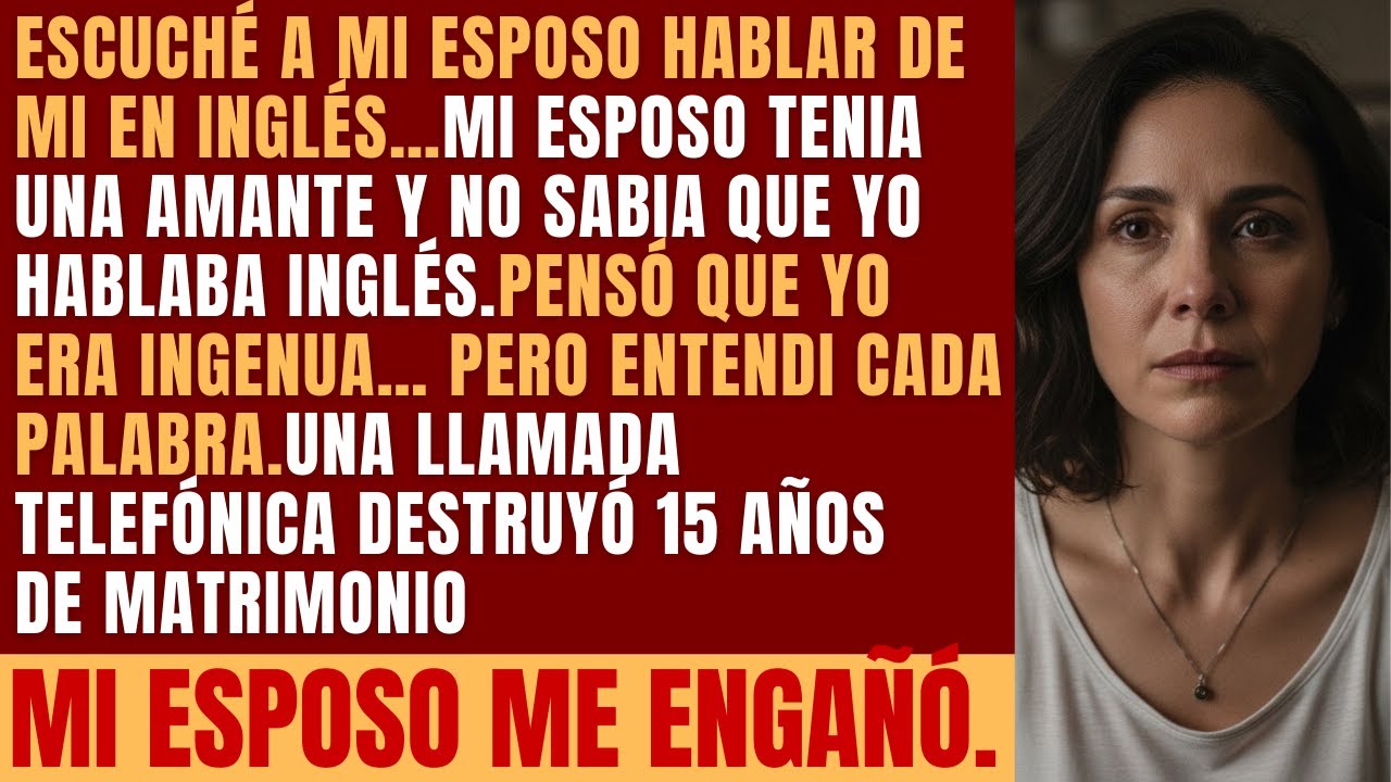 MI ESPOSO PENSABA QUE YO NO SABIA INGLÉS Y, SIN DARSE CUENTA, ME LO CONTÓ TODO.