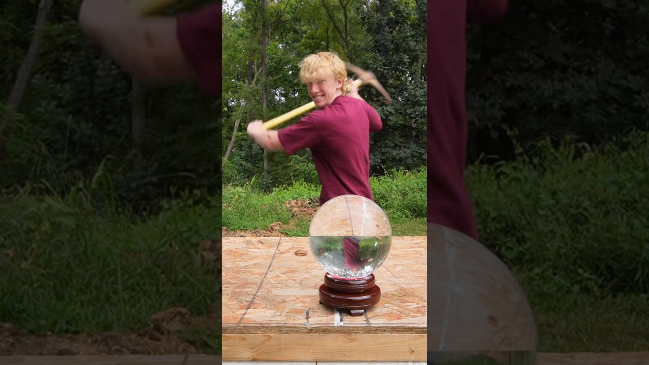 How Hard Is It To Break A Solid Glass Ball?