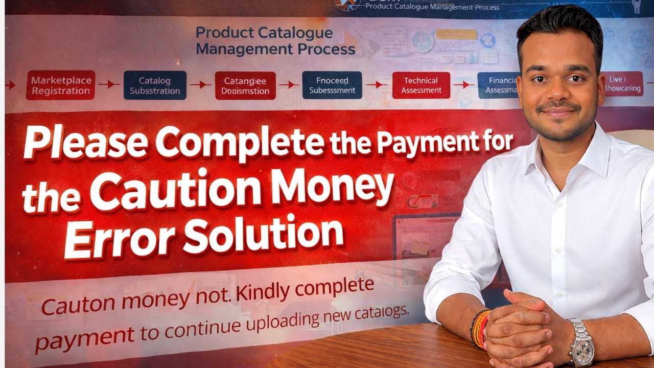 Please complete the payment for Caution Money Error solution | How to Pay Caution Money | Gem