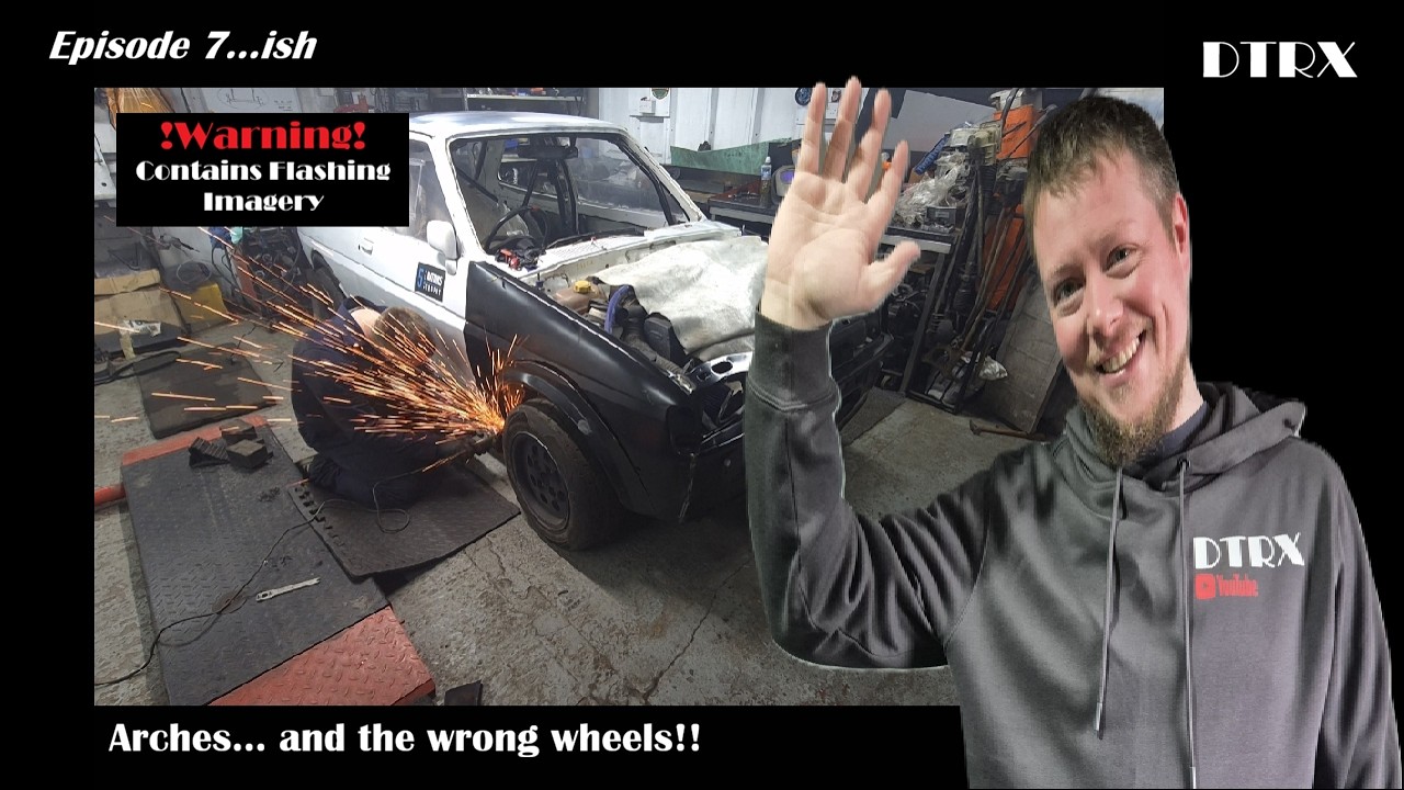 EPISODE 7 minus 1, Fitting Grp 2 Rally Arches and the WRONG wheels!!!