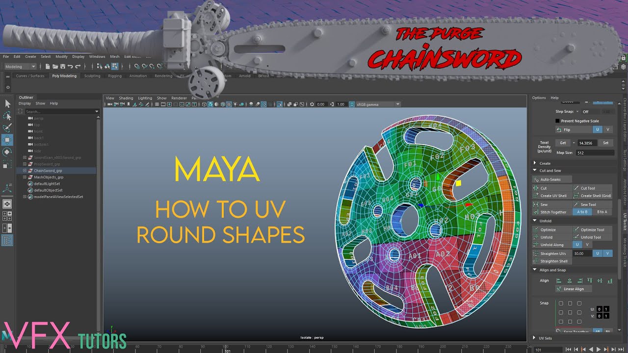 Advanced Maya UV Mapping - Straight UV Techniques