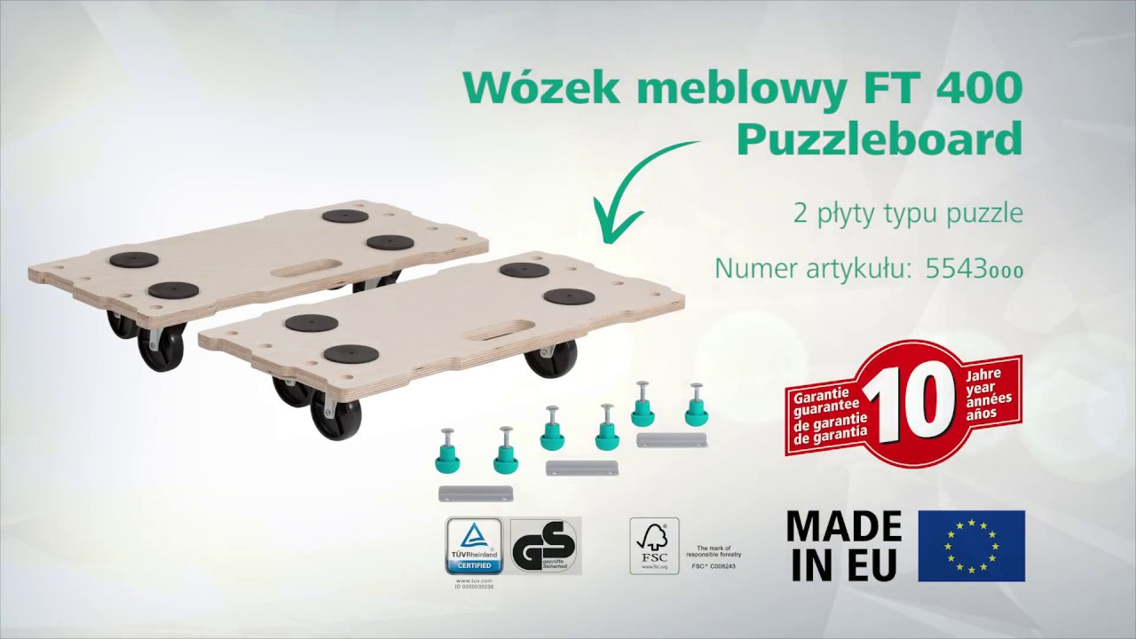 W&oacute;zek meblowy Wolfcraft FT400