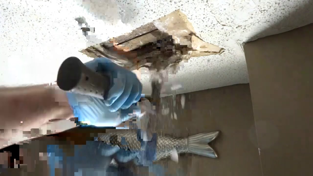 TUB LEAKING IN CEILING AFTER HOMEOWNER PLAYING MR PLUMBER