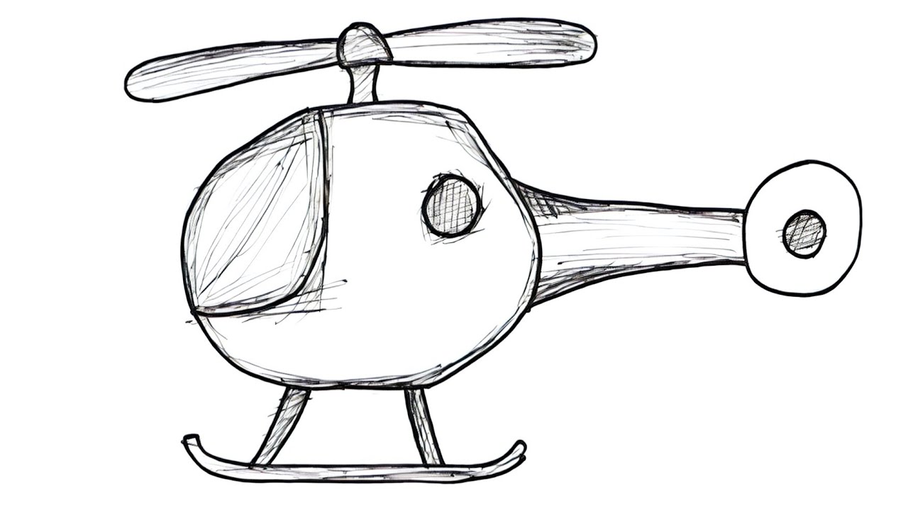 How to Draw a Helicopter - Easy Step-by-Step for Beginners🚁✨ #shorts #drawing
