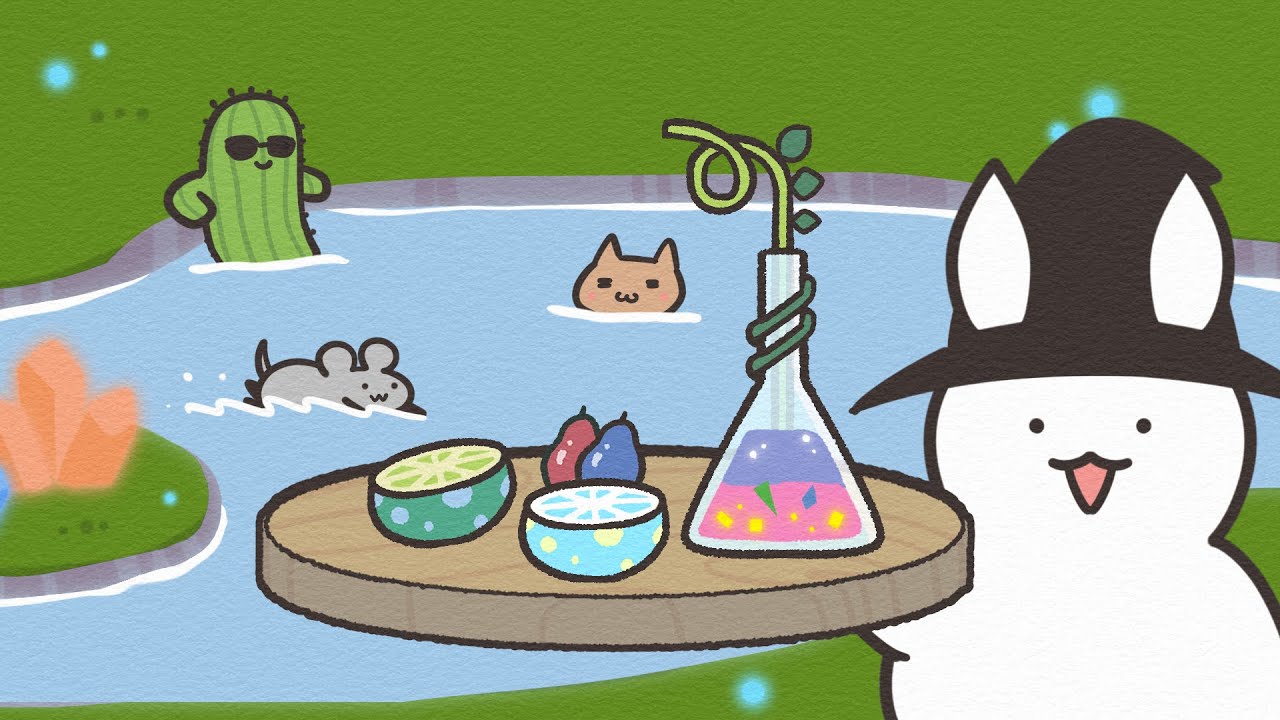 Healing Hot Springs and Potions  (ASMR Animation)