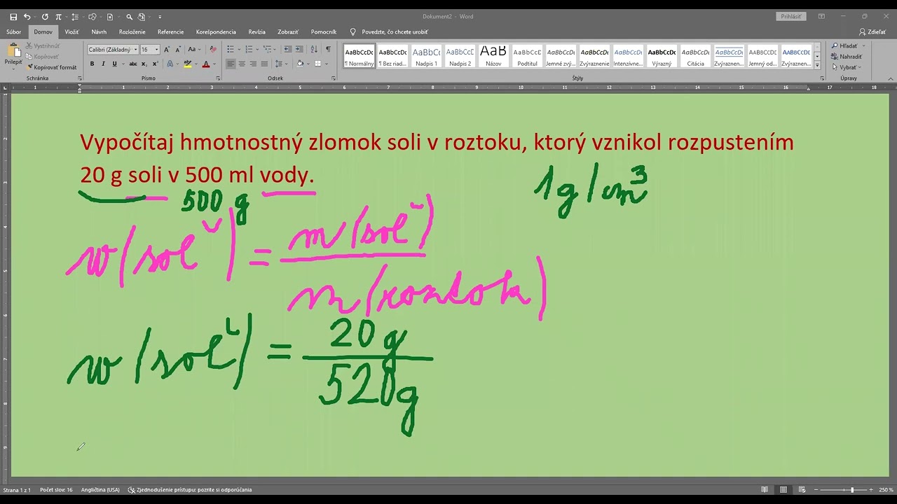 Hmotnostný zlomok