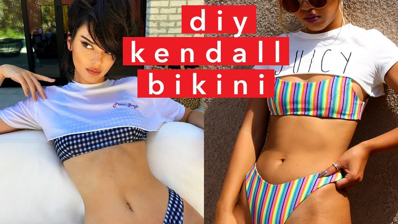 DIY KENDALL JENNER V-CUT BIKINI | CELEBRITY INSPIRED TUTORIALS | Nava Rose