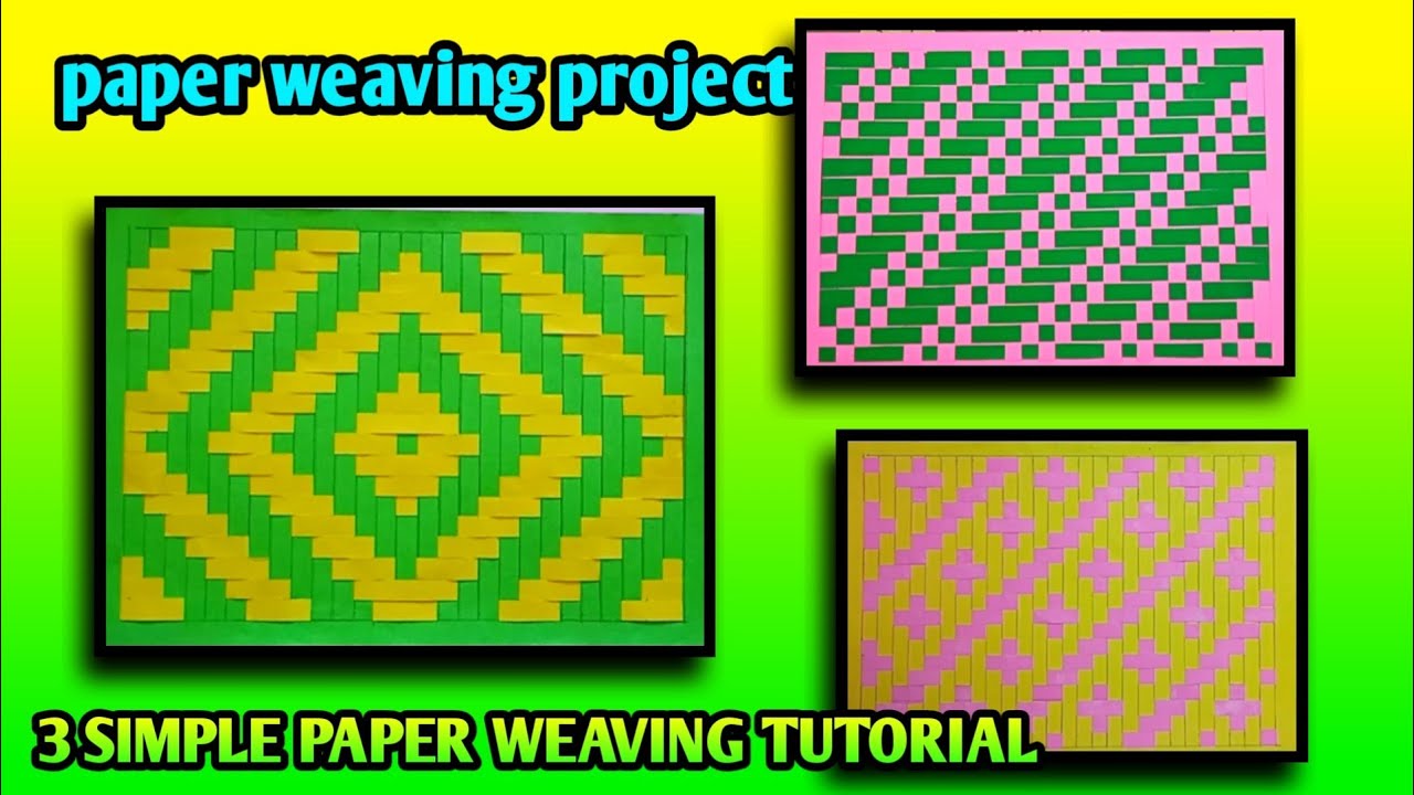 Colorful Paper Weaving Craft Ideas | Mat Paper Weaving for Kids with Easy Instructions