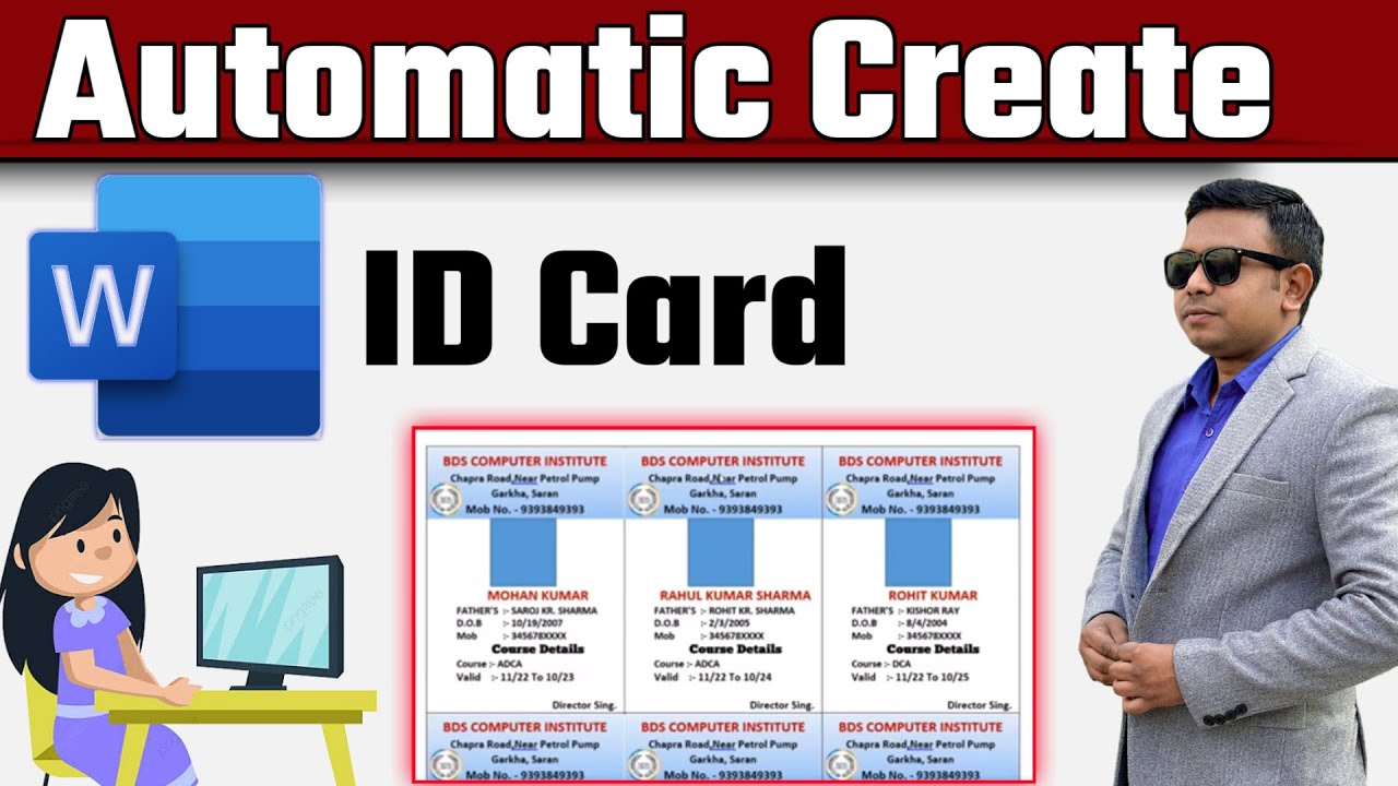 How to Automatically Create ID Cards in MS Word (Easy Step-by-Step Tutorial)