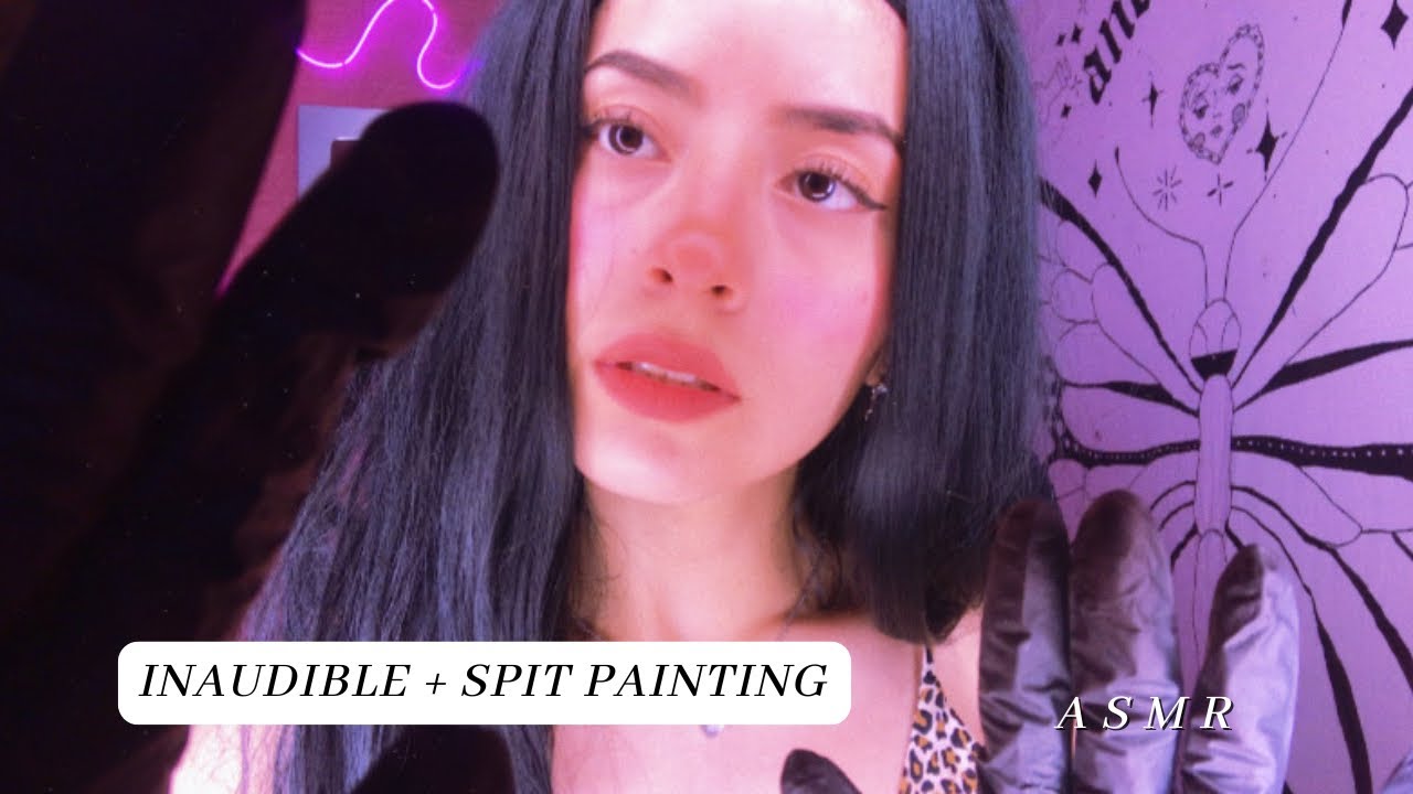 Spit Painting + Inaudible 💗| Te hago dormir en 14 minutos | Andrea ASMR 🦋