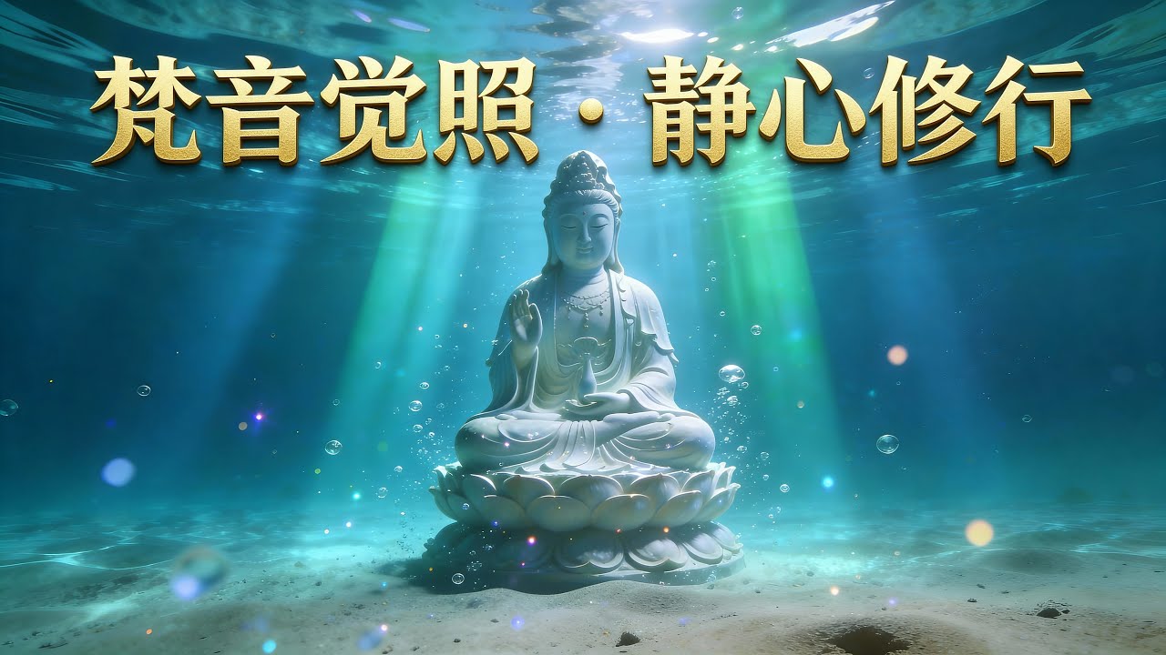 《南无阿弥陀佛》女声哼唱｜深度助眠｜琉璃海底 Deep Sleep | Crystal Undersea Female “Namo Amitabha” Humming