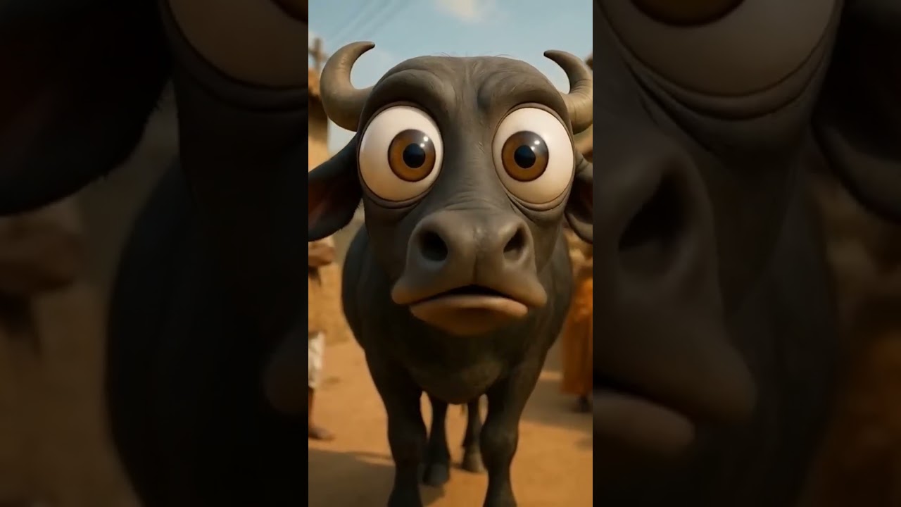Пани Лао Ре🐃#funny #cow #youtu...PYARI@Pyari_Stories