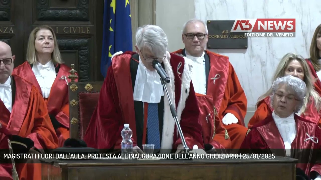 MAGISTRATI FUORI DALL'AULA: PROTESTA ALL'INAUGURAZIONE DELL'ANNO GIUDIZIARIO | 25/01/2025