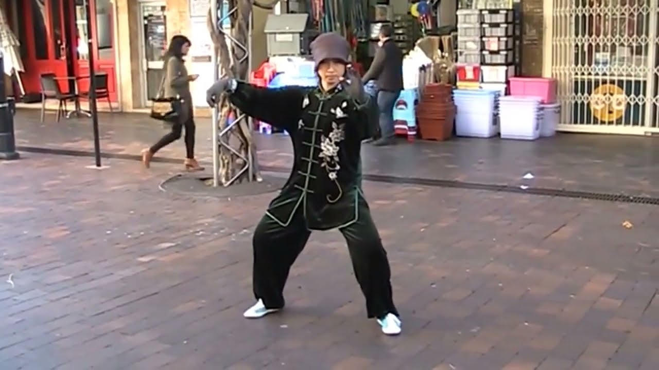 Tara practicing Wu short form