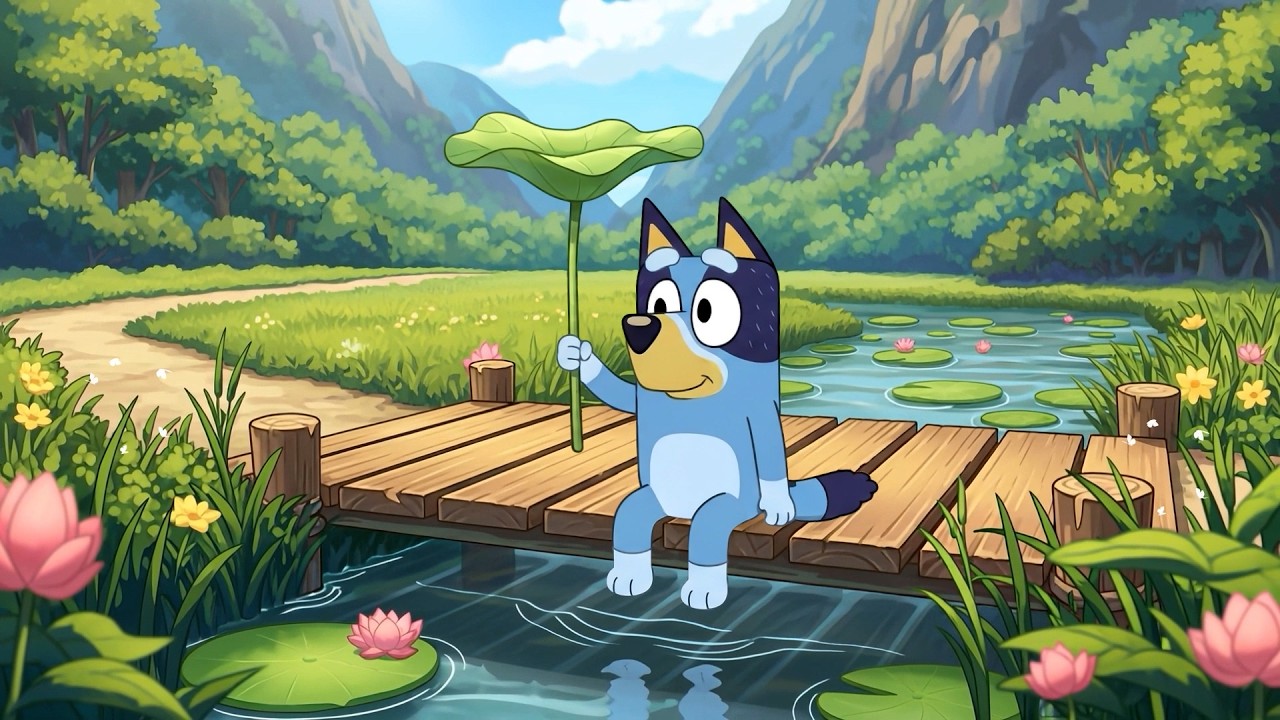 ☀️ Bluey&rsquo;s Peaceful Summer by the Pond 🌿🎶 Soft Lofi Beats for Chill & Relax