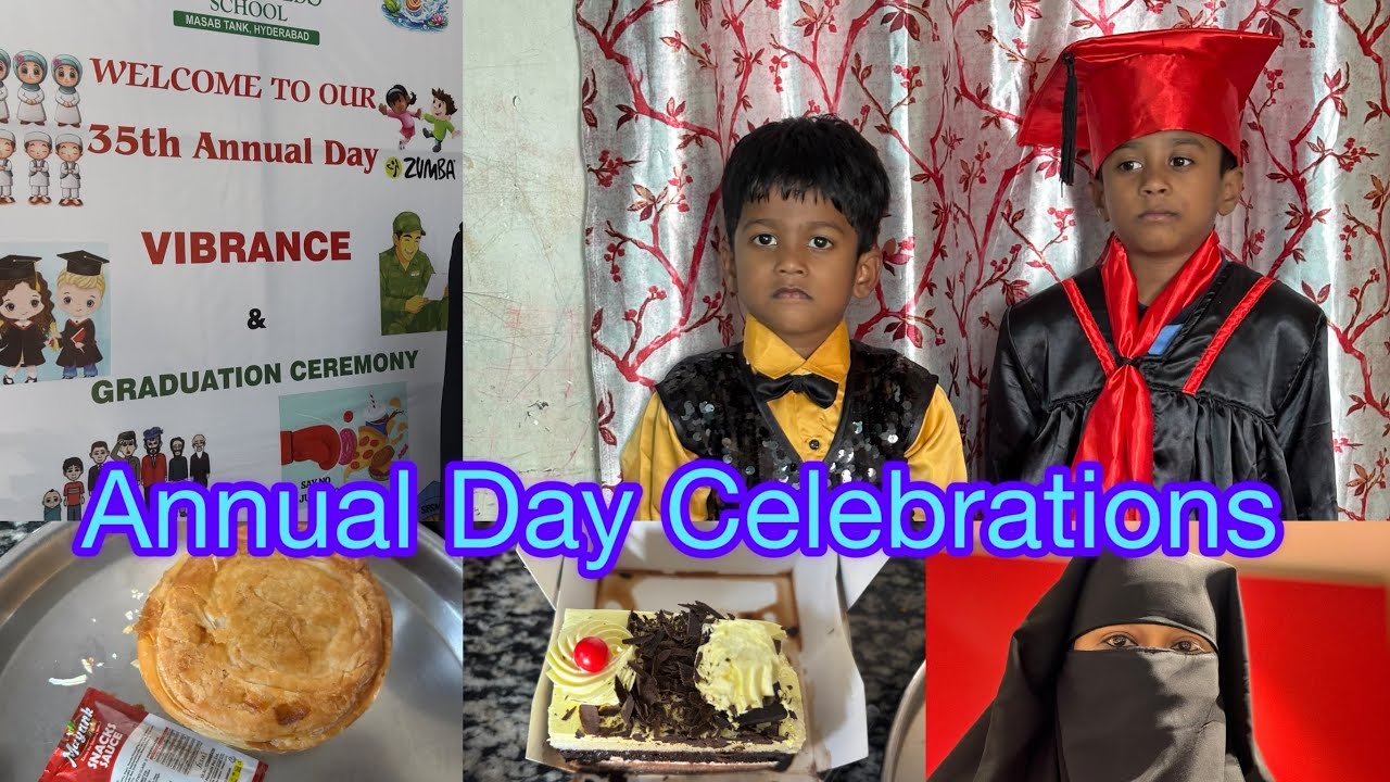 Annual Day Celebrations 🎉 In Fawad And Faizan’s School 🏫 | Hyderabadi Family Vlogs #school #vlog 