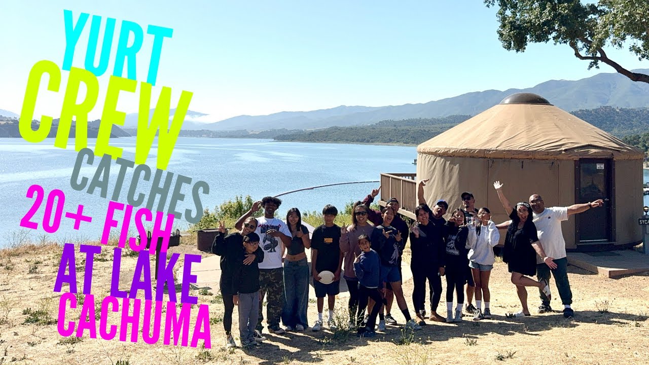 We went Yurting at Lake Cachuma and caught over 20 Fish!! Camp / Catch / Cook / Yurt / Bass Fishing