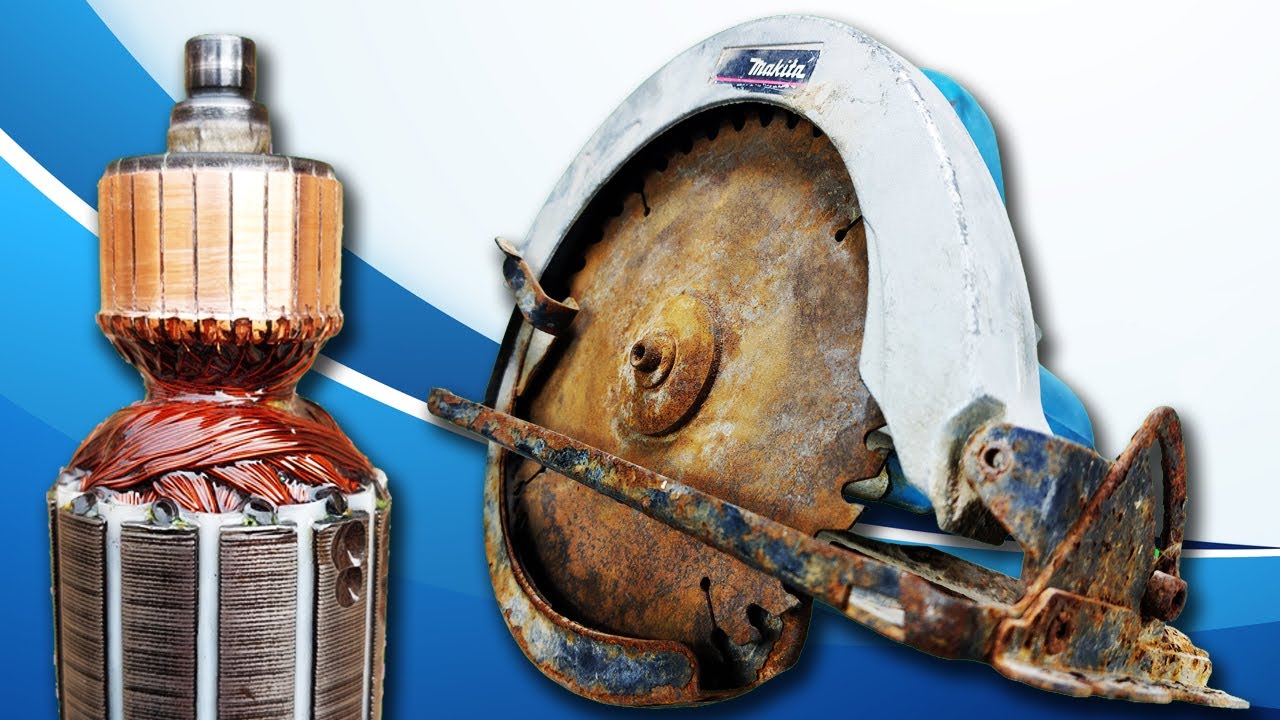 Дисковая пила MAKITA 5806 (АРМАТУРА И НАМОТКА КАТУШКИ)