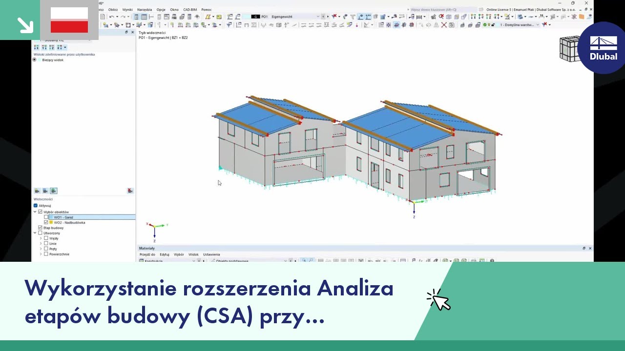 Wykorzystanie rozszerzenia Analiza etapów budowy (CSA) przy projekcie rozbudowy istniejącego obiektu