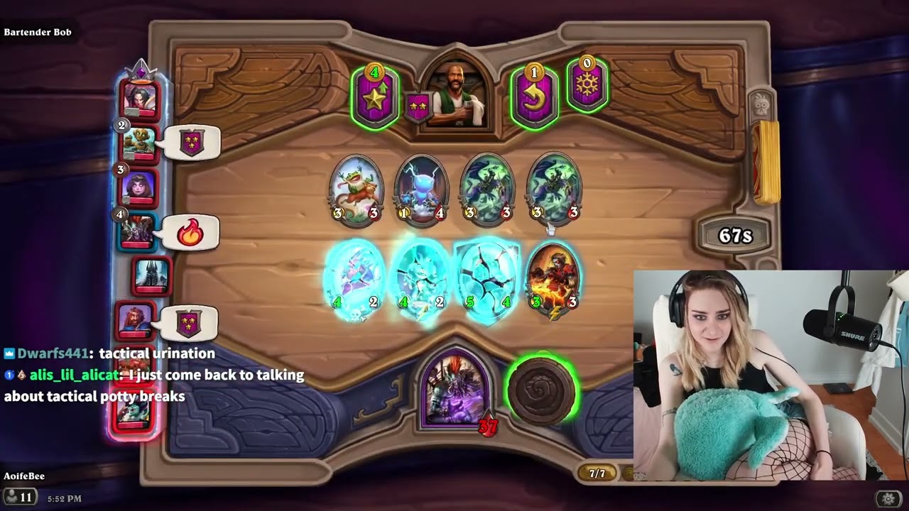 Tactical Urination - needing a break during Hearthstone