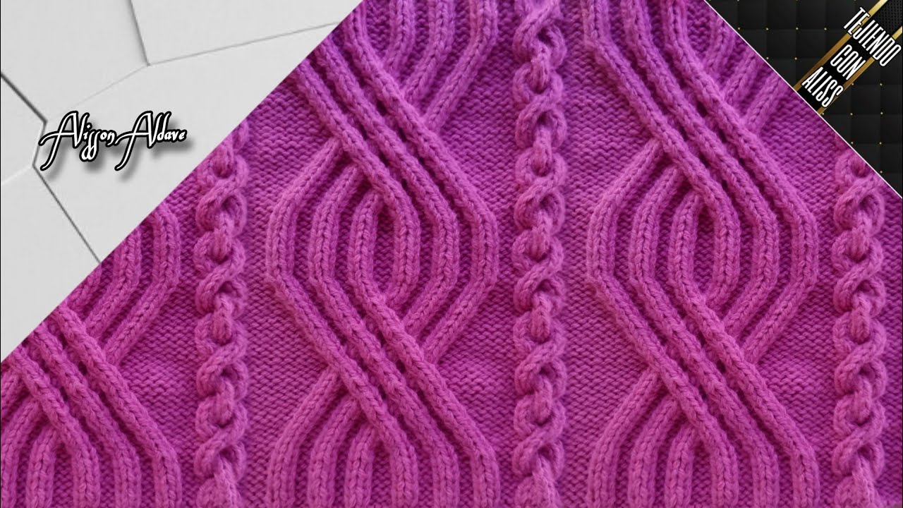 #347 - TEJIDO A DOS AGUJAS / knitting patterns / Alisson Aldave
