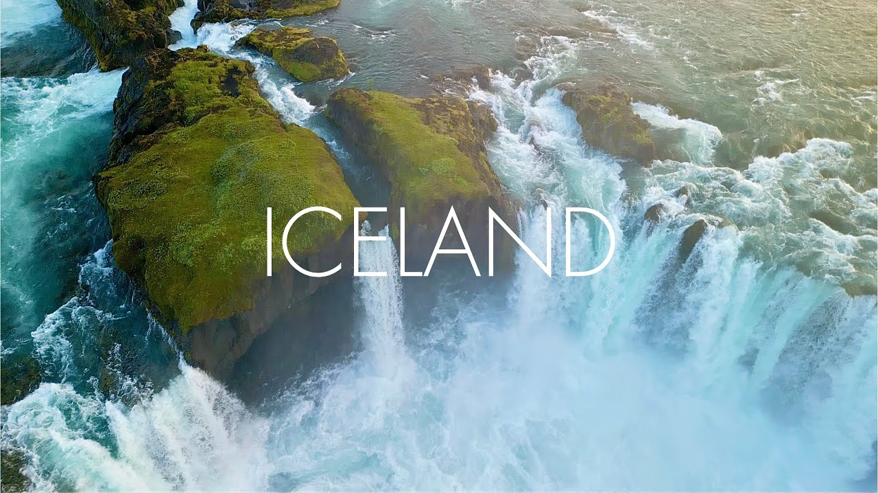 ICELAND FLYOVER - 20 top locations to visit in 1 week trip | New volcano eruption | 4K