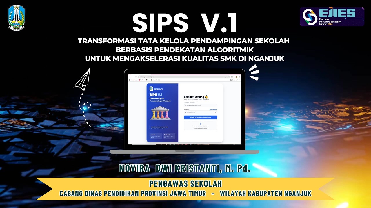 Vlog Inovasi EJIES 2026: SIPS V1-Sistem Integrasi Pendampingan Sekolah dengan Pendekatan Algoritmik